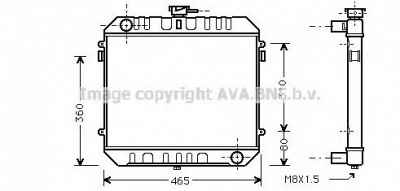 AVA QUALITY COOLING ol2095 -  Радиатор, охлаждение двигателя